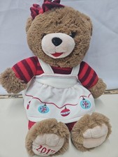 2017 Walmart Christmas Teddy Snowflake Bear Plush Dan Dee Soft Brown Female 15"