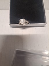 ZIRCONIA Cremation Urn Ring Holds Loved Ones Ashes Angel Wing Heart C