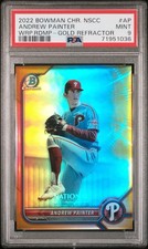 2022 Bowman Chrome Andrew Painter Gold Refractor 45/50 PSA 9 National TOP GRADE!