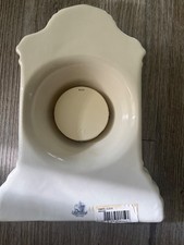 Belleek Ireland Cream Ceramic Mantle Clock Cashel Shamrock