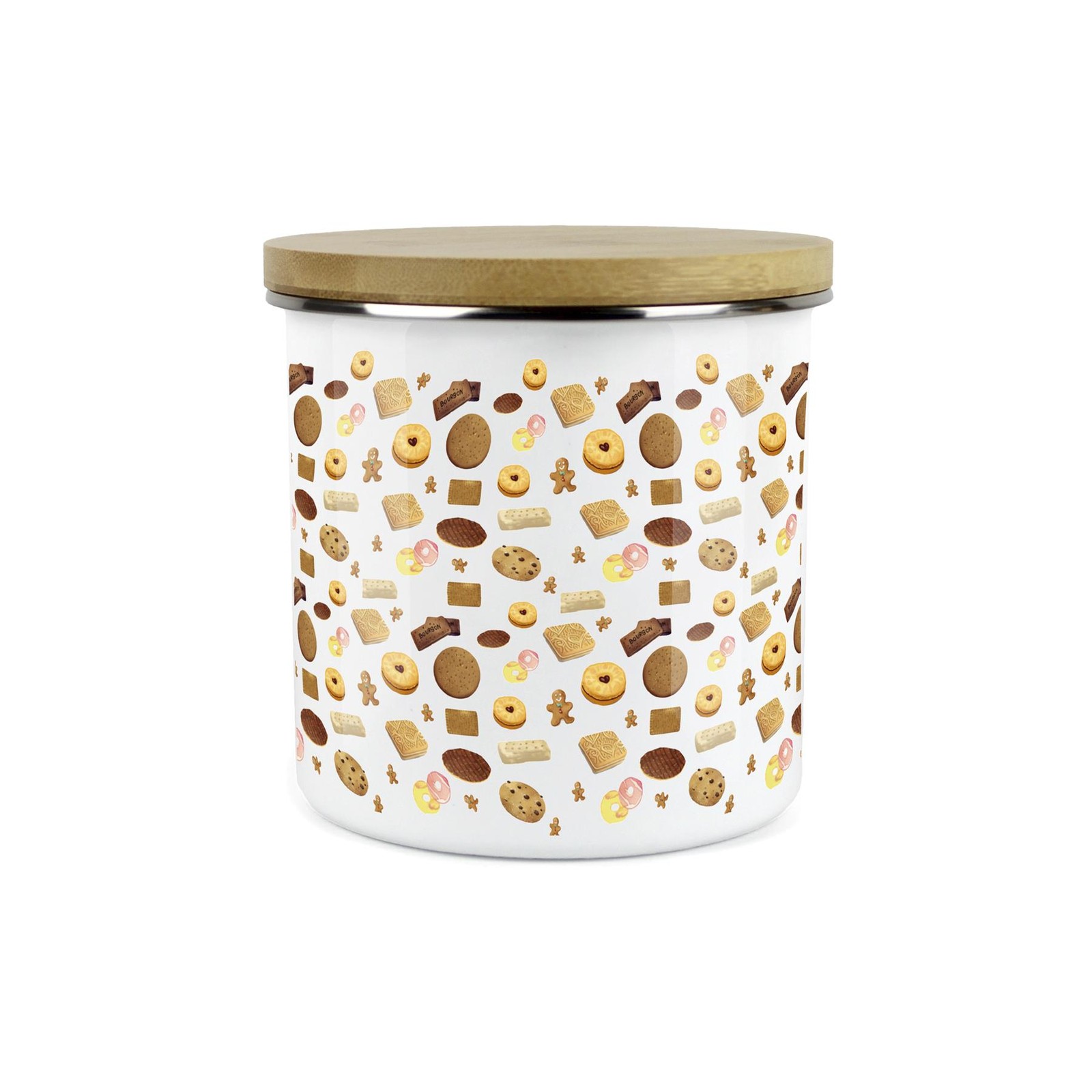 British Biscuits Storage Canister - Novelty Cookie Jar Kitchen Storage Gifts