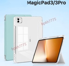 Honor Magicpad 3 Pro 13.3" 12.5"Magnetic Stand Leather Case Back Soft TPU Cover