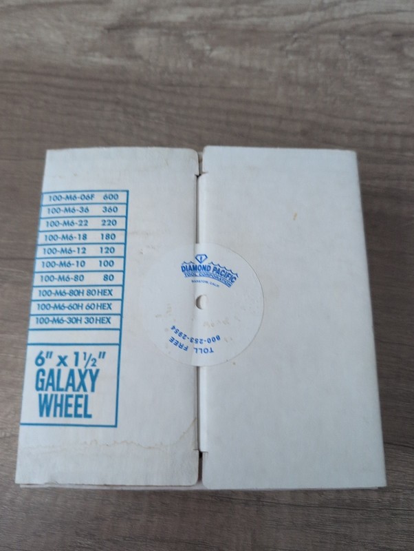 6"x1-1/2" 100Grit Lapidary Diamond Textured Grinding Wheel