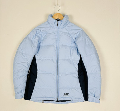 Helly Hansen Daunen gefütterte Jacke babyblau Entenfedern isoliert Damen Small