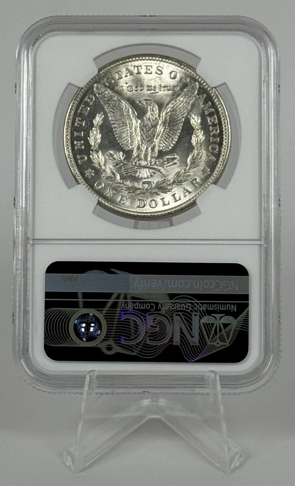 1921-D Morgan Silver Dollar NGC MS61 DDR Die Cracks Brilliant Uncirculated - Image 2 of 4