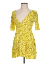 PrettyLittleThing Women Yellow Kimono 10