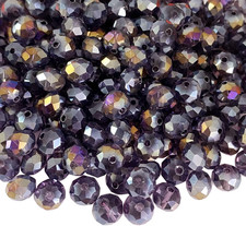 Briolette Rondelle Faceted AB Crystal Glass Beads for Jewelry Making Bracelets N