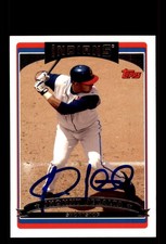 Signed Baseball Card Auto Jhonny Peralta 2006 Topps #169 Cleveland Indians