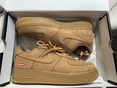 Nike Air Force 1 Low Supreme Wheat Flax DN1555-200 Light Brown 2021