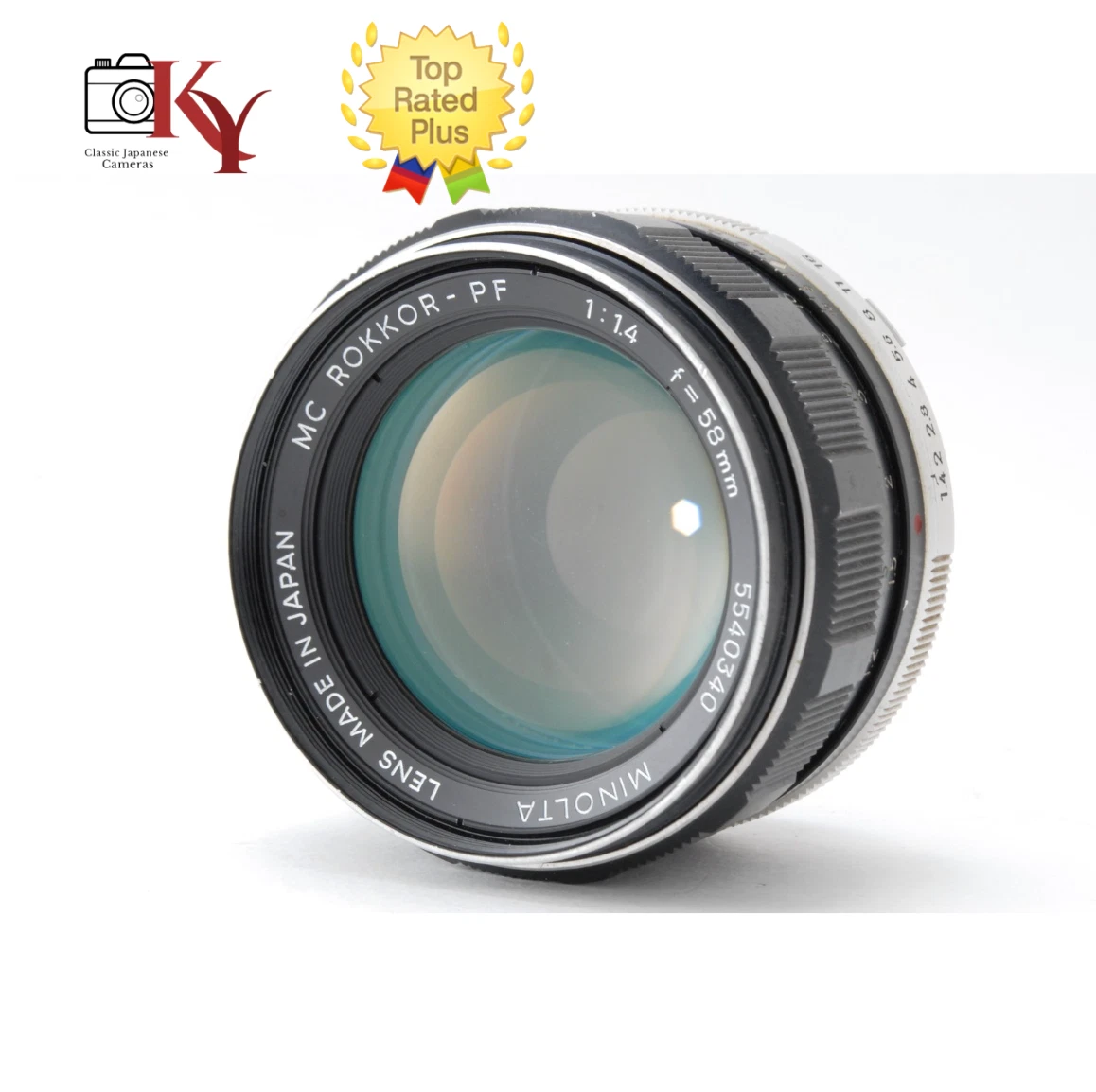 Minolta Rokkor PF 58mm Focal f/1.4 Camera Lenses for sale | eBay