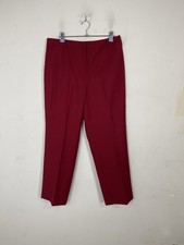 Talbots Womens Dress Pants Trousers 12 Petite Red Holiday Party Wool Blend