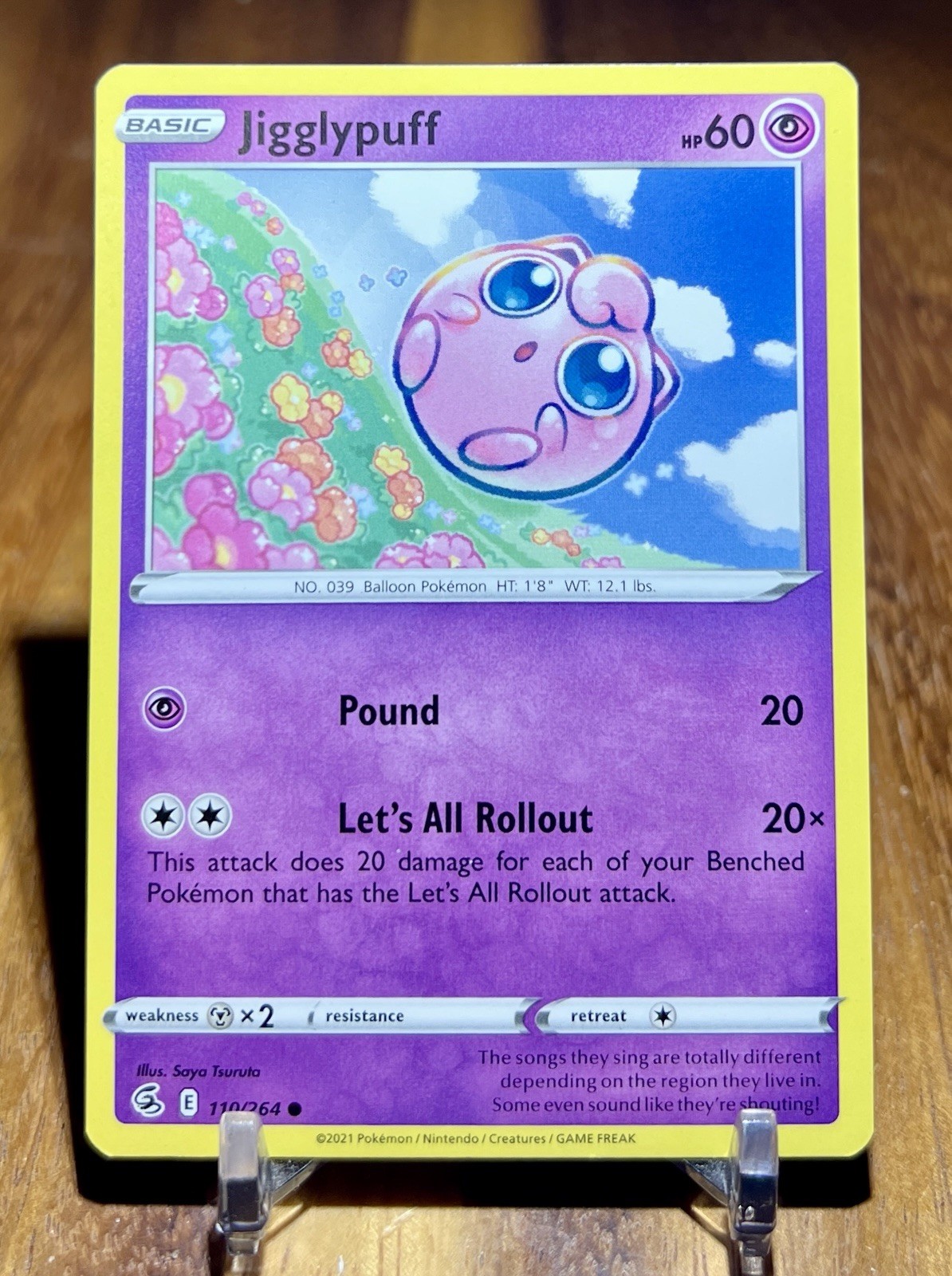 Jigglypuff 110/264 Common Fusion Strike Pokemon Near Mint