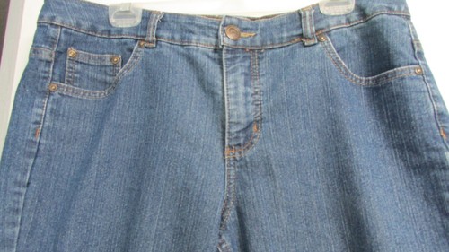 Women's 16W Blue Jean denim Capri By JMS Just My Size - Picture 2 of 6