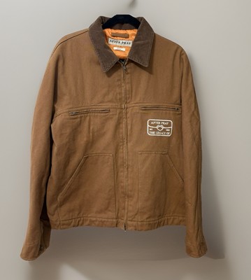 Hunt Washed Work Jacket By After Pray Mocha Size L