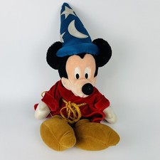22 Inch Disney Store Sorcerer Mickey Mouse Fantasia Plush Stuffed Toy