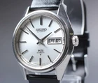 Read Exc+5 King Seiko 5626-7000 Hi-Beat Vintage 1973 White Day Date 36mm AT Mens