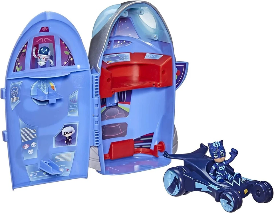 PJ Masks 2-in-1 HQ Spielset, Hauptquartier und Rakete Vorschule Spielzeug - Bild 2 von 4