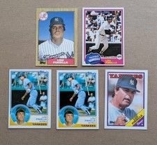 Lou Piniella - 5 Card Lot - Player &amp; Manager New York Yankees