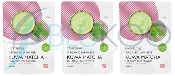 Clearspring Bio Japanisches Kuwa Matcha Maulbeerblatt Pulver - 40G (3Er Pack)-image