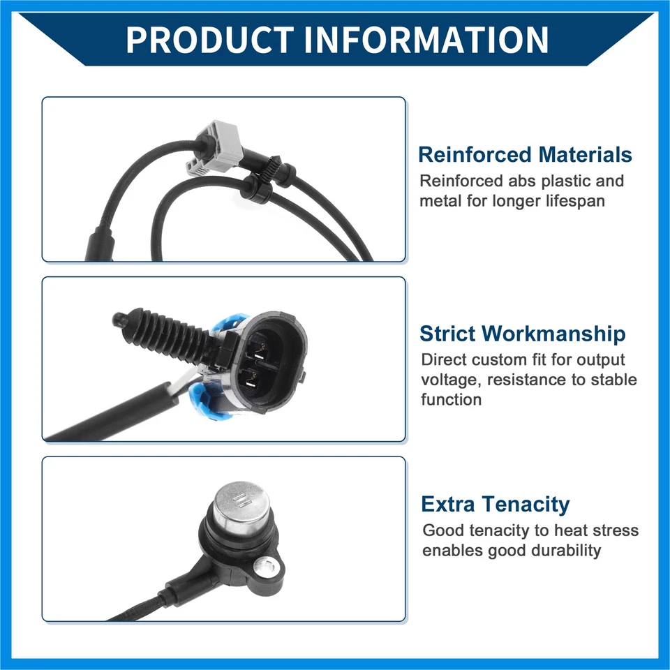 Sensor de velocidad de rueda ABS Sensor ABS Nº15131391 apto para Buick Rainier 04-07 trasero Foto 3 de 4