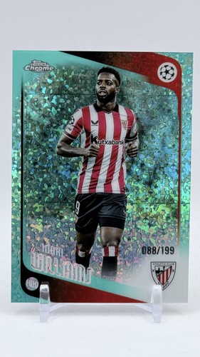 2025-26 Topps Chrome UEFA CC #20 Iñaki Williams Aqua Mini-Diamonds #/199