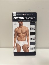 Tommy Hilfiger Cotton Classics Briefs Underwear 4-Pack Navy Blue Men  s Size M