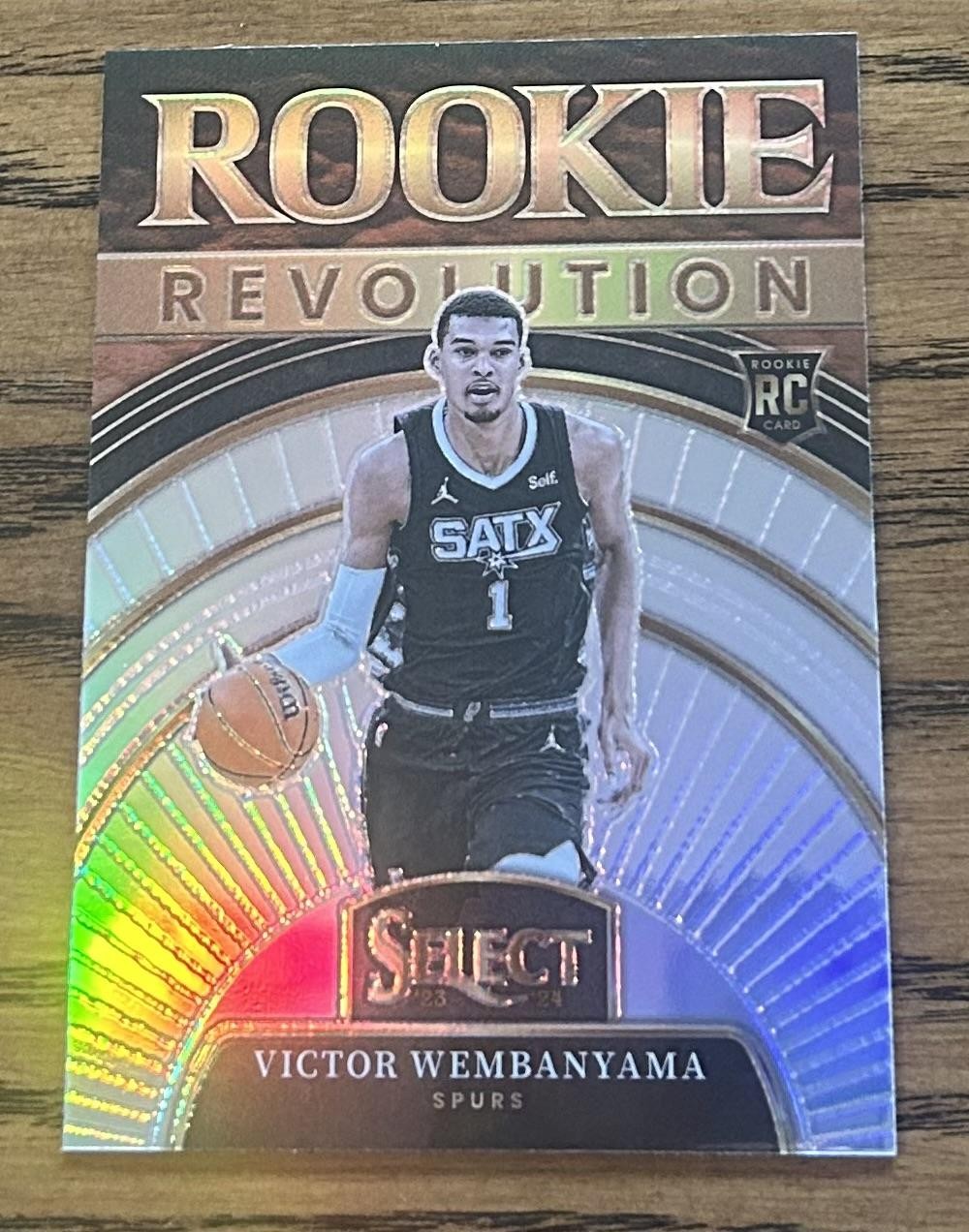 2023-24 Panini Select #9 Victor Wembanyama Rookie Revolution Silver Rookie RC