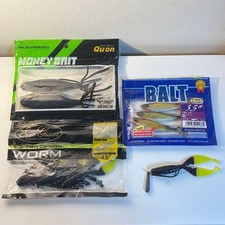 ECOGEAR Baltic 3.5" Chatterbait Worm Set, Kickerbug 4.5", Monster Crawler 6.5"