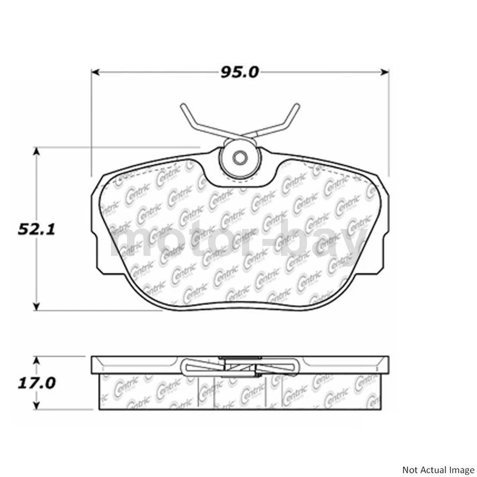 Conjunto de pastilhas de freio dianteiro traseiro central para Land Rover Discovery 1999 2001 2002 2004 - Imagem 4 de 4