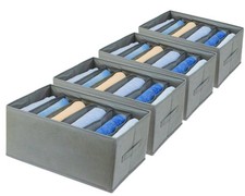 Extra Large Clothes Closet Organizer 6 Compartments for Jean Sweater Sheets t...