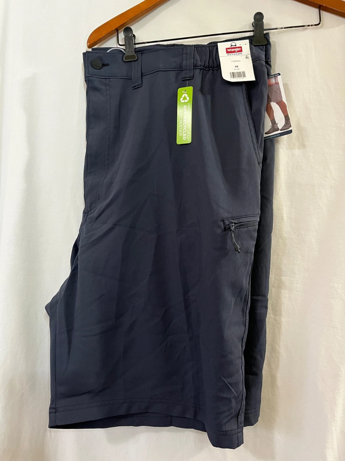 Men’s Wrangler Relaxed Field Utility Cargo Shorts Navy Size 44,46,48 New