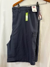 Men  s Wrangler Relaxed Field Utility Cargo Shorts Navy Size 44,46,48 New