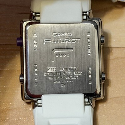 Casio Futurist LA-2001-7A Digital Watch 2999 Mod LCD Display 2001