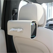 Car Tissue Holder, Premium PU Leather Tissue Box Holder for Car Seat Back,