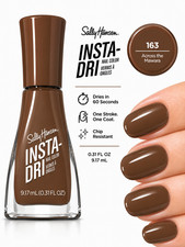 Sally Hansen Insta-Dri Nail Polish 163 Across the Mawara Brown 0.31 fl oz New