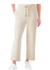 Member's Mark Women's Soft Sandwash Wide Leg Crop Pant Cream XL