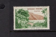 France 1957 8fr Sens River Guadeloupe with Palm Trees MNH Sc 850