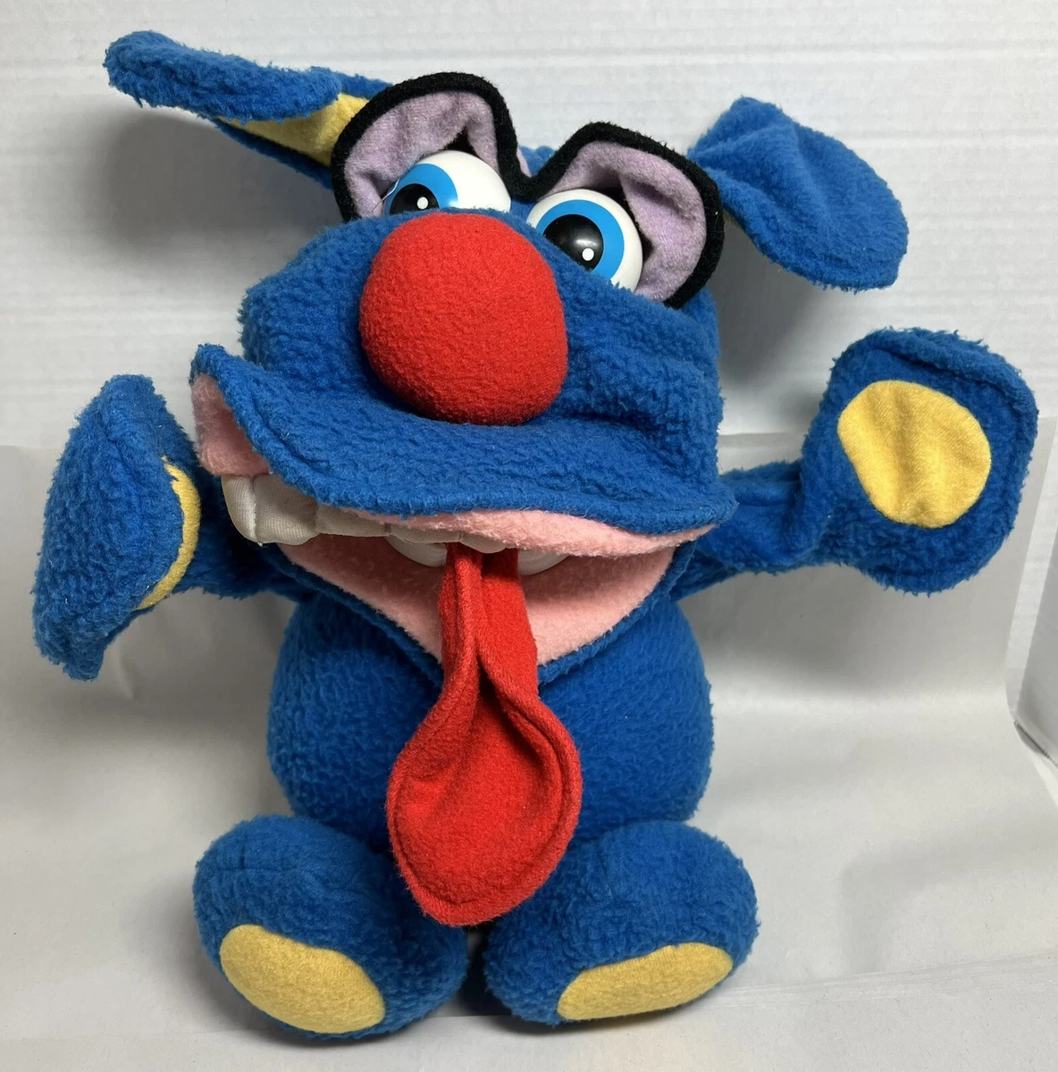 Vintage 1987 Fisher Price FUNNY FREDDY Posable Blue Plush Monster