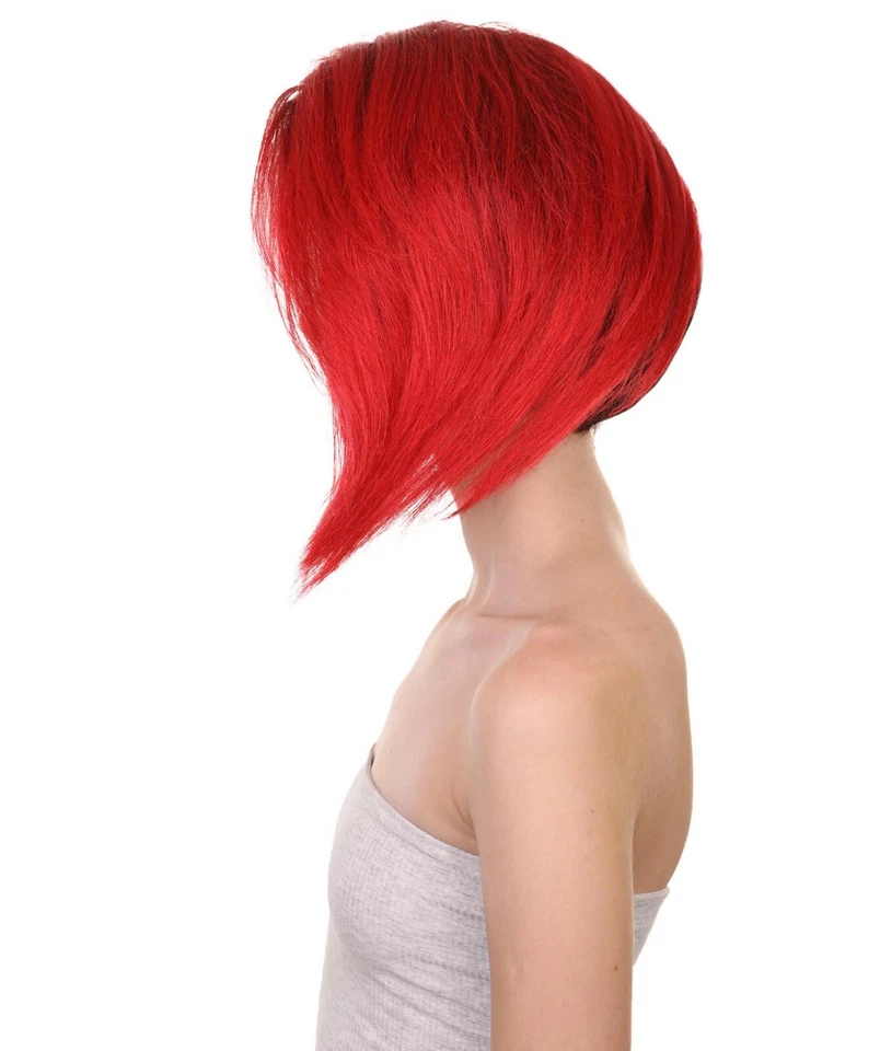 Peluca Disfraz HPO Adulto Mujer 14" Pulgadas Largo Videojuego Valerie Punk HW-6930 Foto 3 de 4