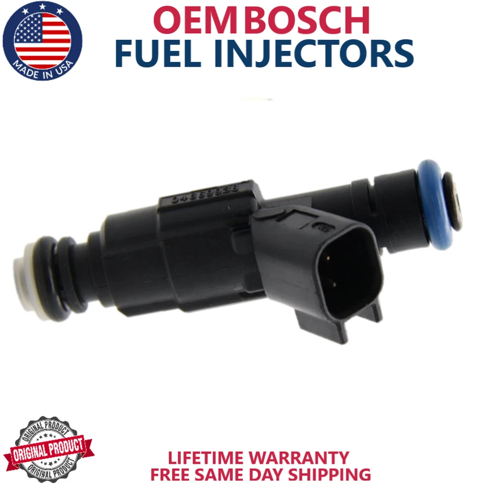 x8 BOSCH GENUINE Fuel Injectors For 2000, 2001, 2002 Cadillac Eldorado 4.6L V8 - Image 2 of 3