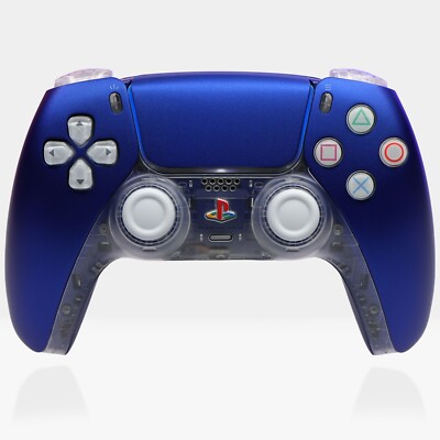 Nova Circuit PS5 Controller Killscreen Esports Cobalt Blue Clear Retro DualSense