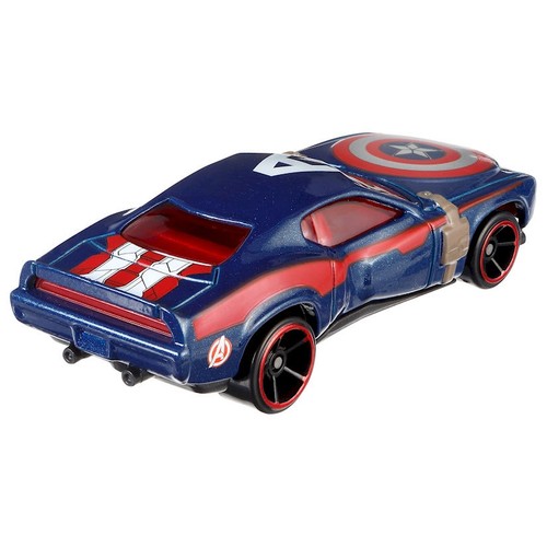 Hot Wheels Marvel Civil War IRON MAN & CAPTAIN AMERICA Auto pressofuse scala 1:64 - Foto 5 di 9