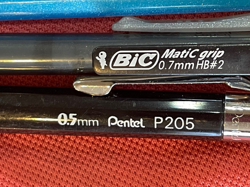 Six mechanical pencils, Bic, Zebra, Pentel, used, + Cross pencil doesn't work - Picture 2 of 6