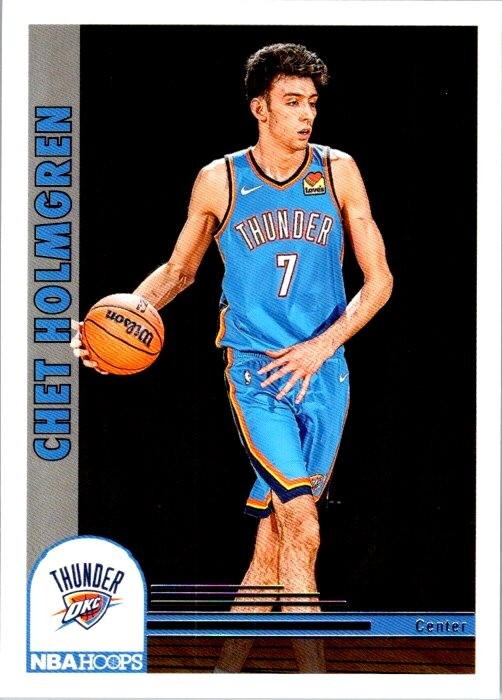 Chet Holmgren 2022-23 NBA Hoops Base Rookie Card #282 - Thunder