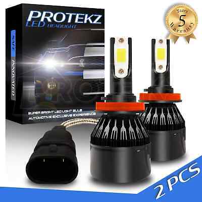 Protekz H1 LED Headlight Bulbs Lamp White hi-lo Beam kit 72W 9000LM 6500K TC