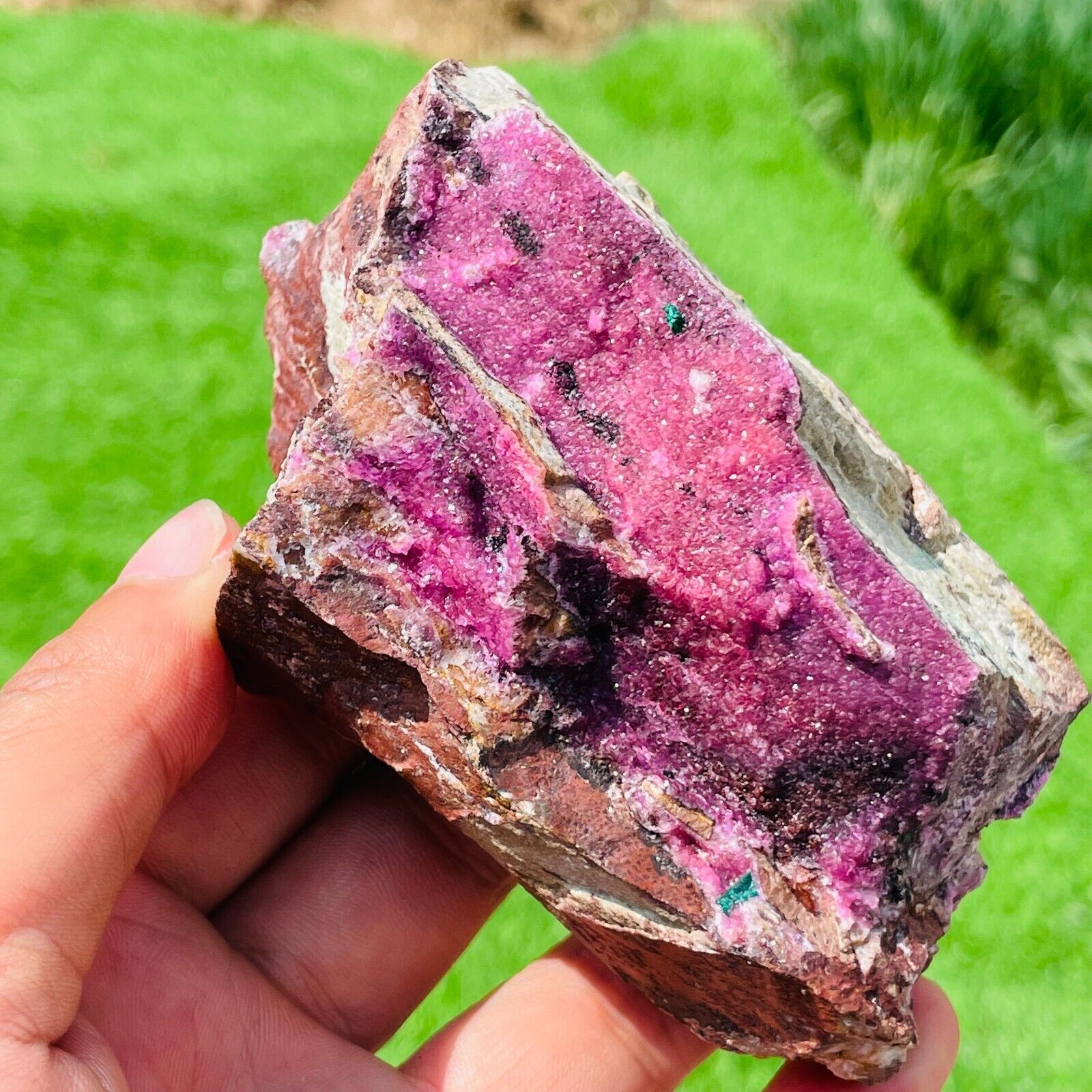 299g Natural Purple Pink Cobalt Cobalto Calcite Crystal Gemstone Rare  Mineral