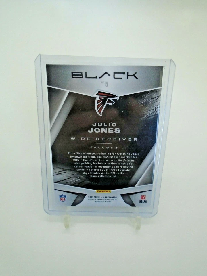2021 PANINI BLACK JULIO JONES SILVER BASE - Image 3 of 3
