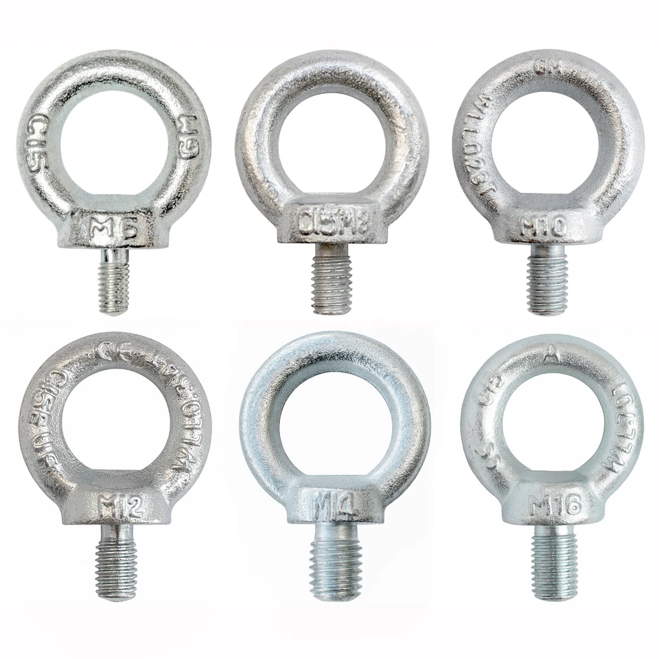 2 Ringmutter Ringschrauben Ösenmutter Ringbolzen von M6 bis M16 Zurröse Kranöse - Bild 3 von 4