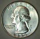 1954 Silver BU Washington Quarter US Coin 25c Uncirculated Twenty Five Cents