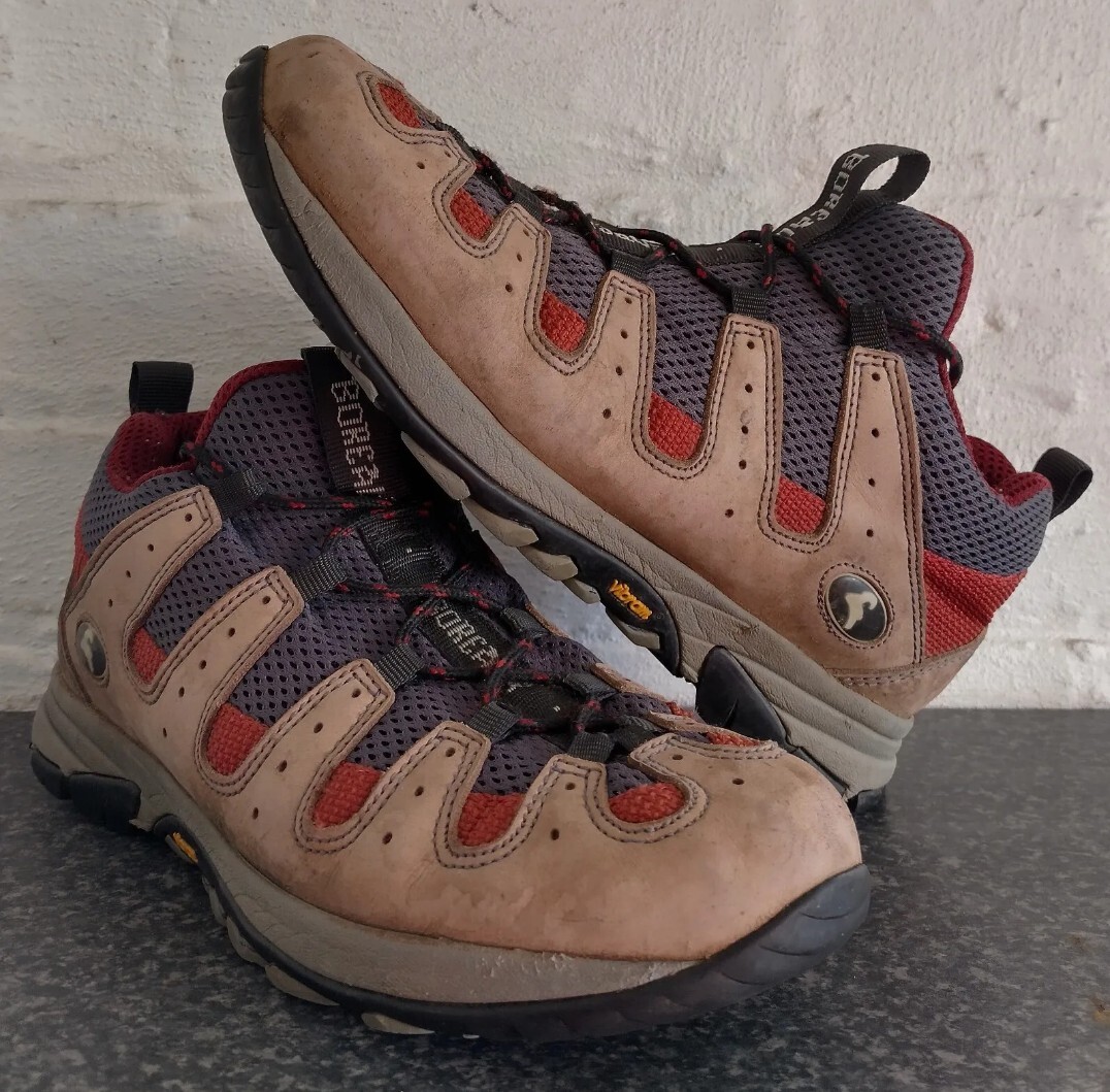 Botas de Senderismo BOREAL Nubuck de Cuero y Malla Fácil de Encender/Apagar Reino Unido 8 EUR 42 